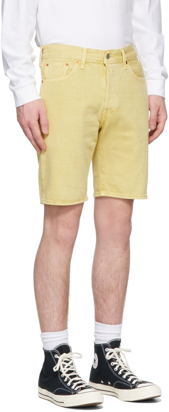 Levi's Yellow 501 Shorts