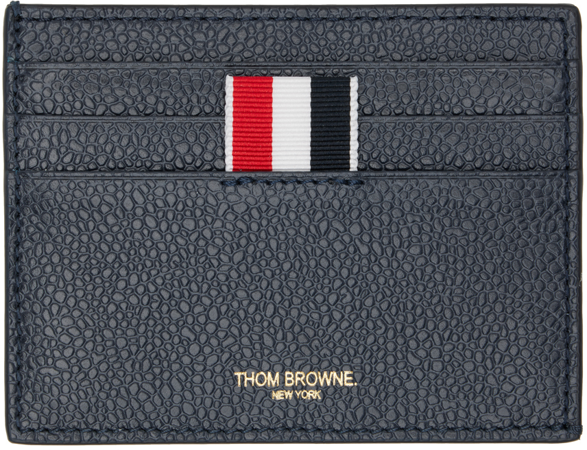 Thom Browne Navy Anchor Card Holder Thom Browne