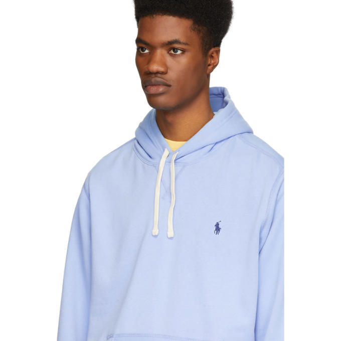 Polo Ralph Lauren Blue Fleece Hoodie Polo Ralph Lauren