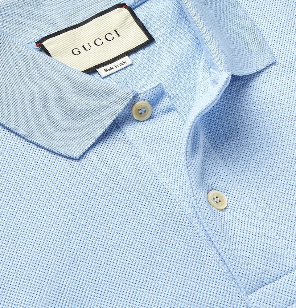 light blue gucci polo