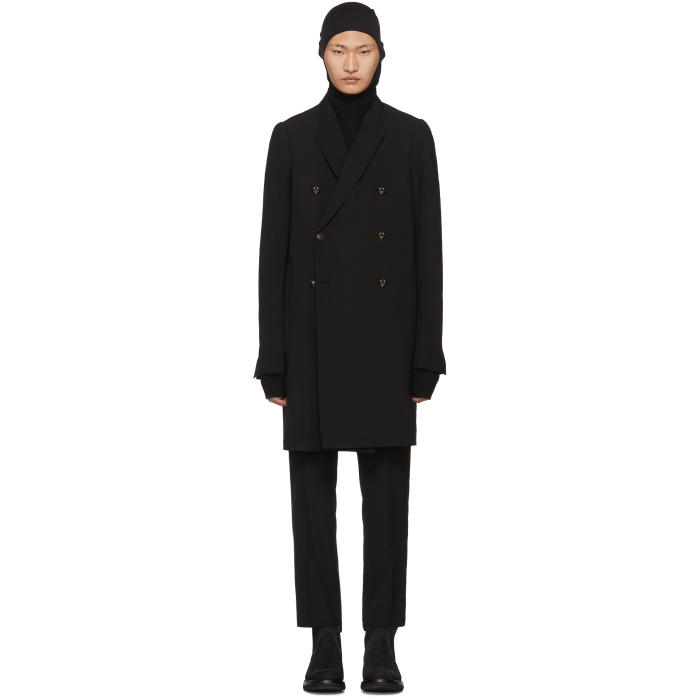 Rick Owens Black JMF Peacoat Rick Owens