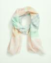Brooks Brothers Women's Cotton Striped Fringed Scarf | Pink
