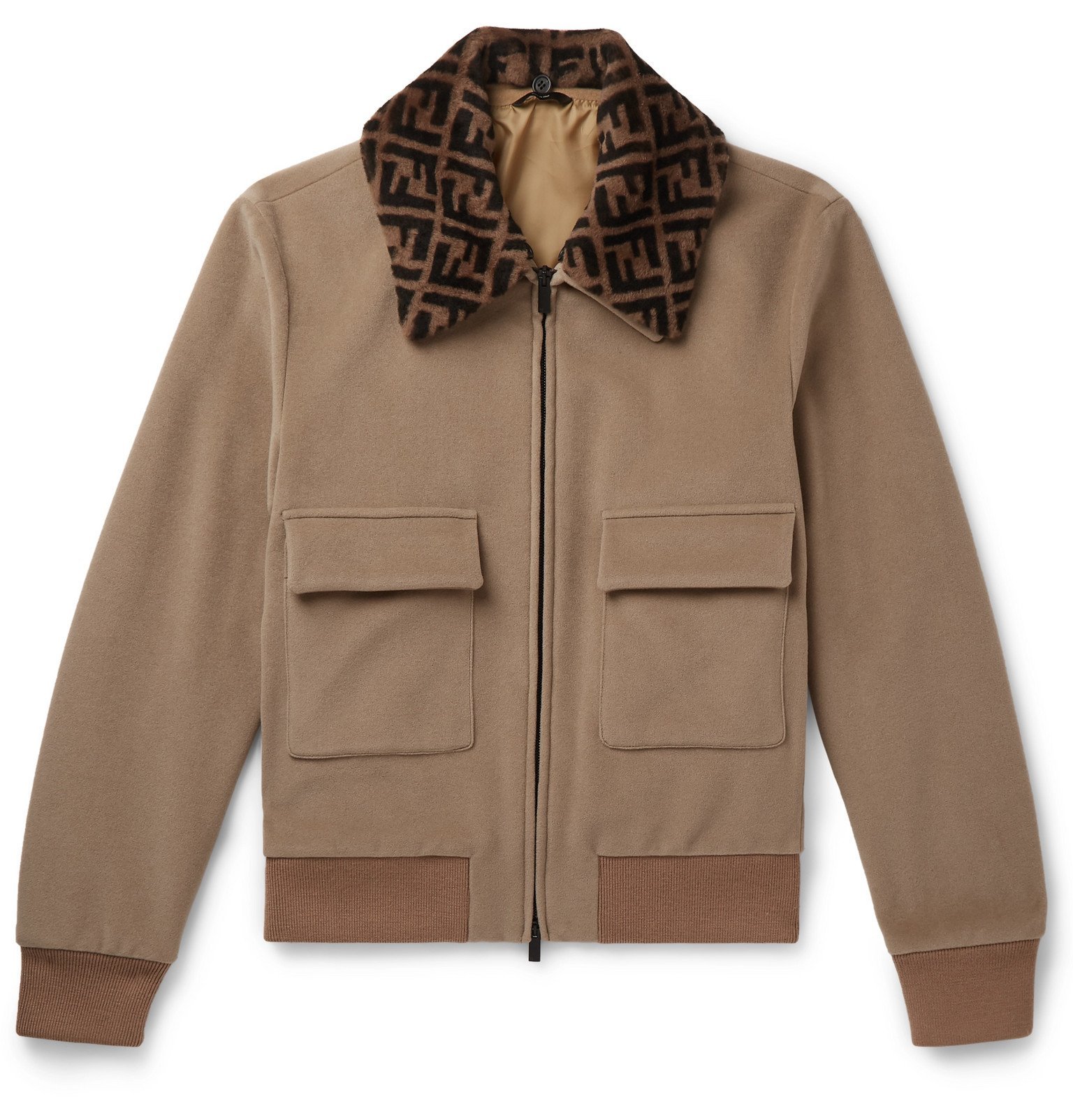brown fendi jacket