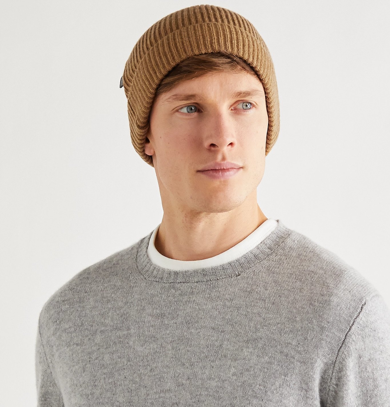 TOM FORD - Ribbed Cashmere Beanie - Brown TOM FORD