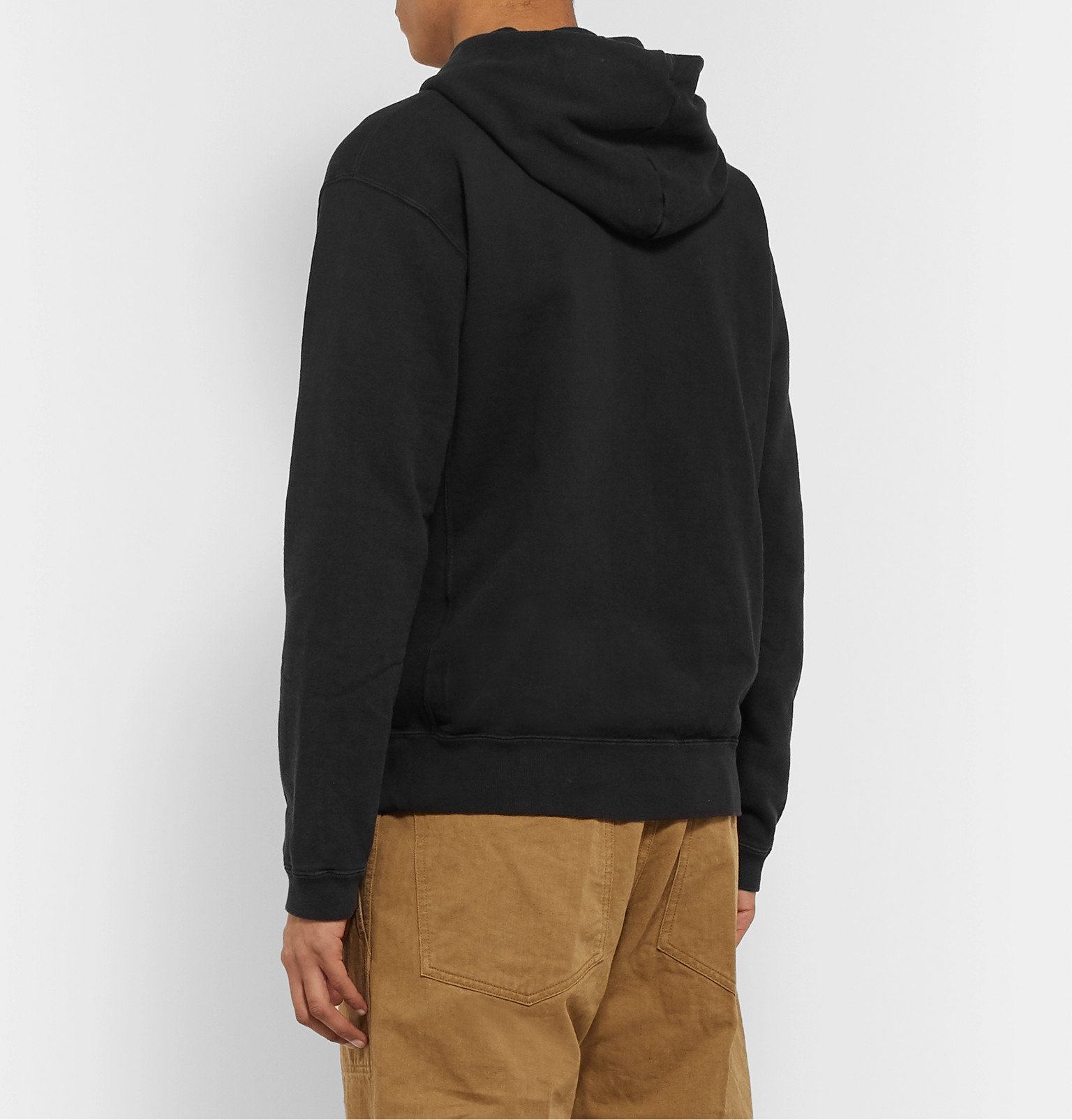 nonnative - Dweller Overdyed Loopback Cotton-Jersey Zip-Up Hoodie