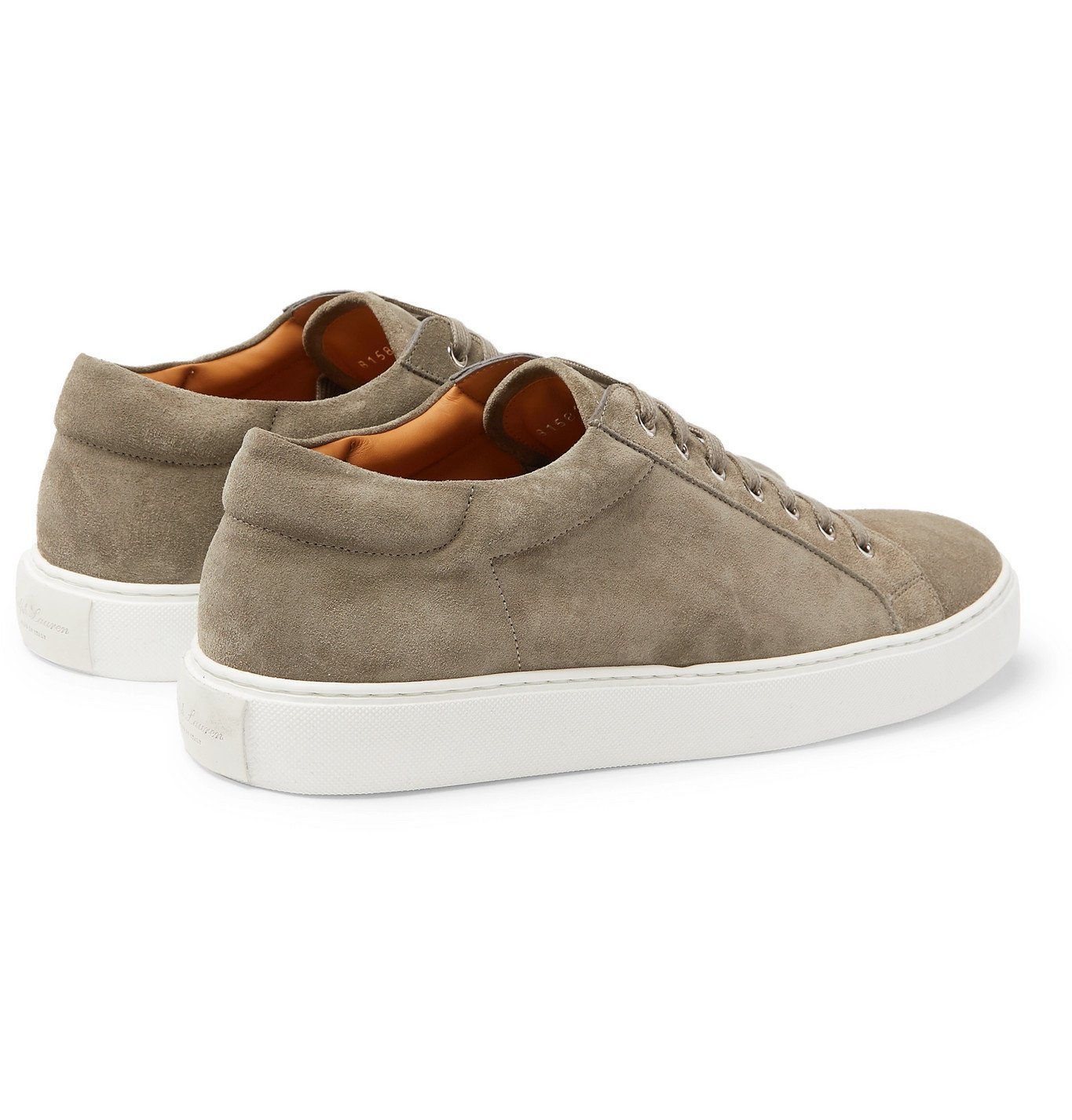 Ralph Lauren Purple Label - Severn Suede Sneakers - Gray Ralph Lauren ...