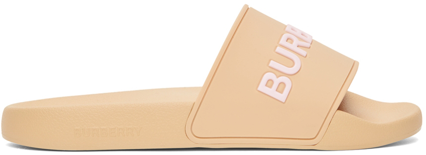 Photo: Burberry Rubber Furley Solid Slides