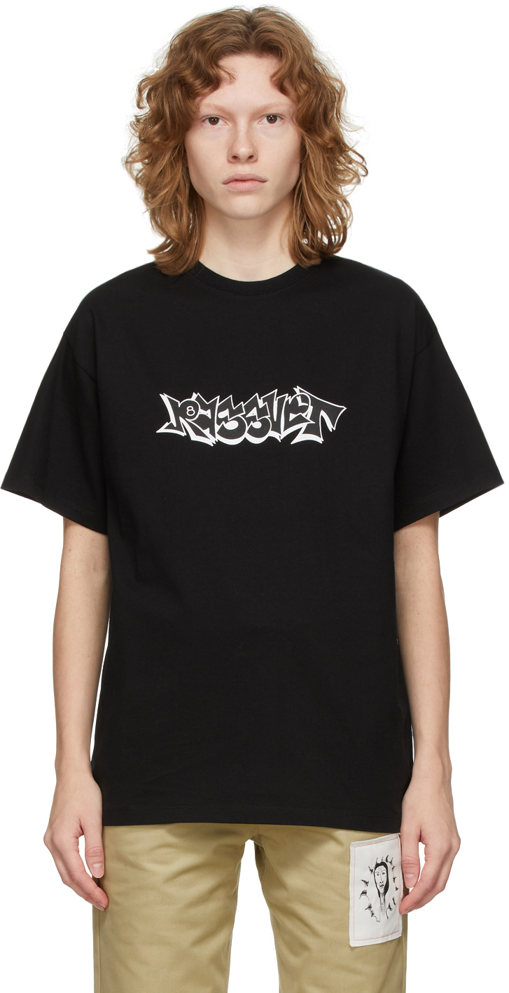 Rassvet Black Graffiti Logo T-Shirt