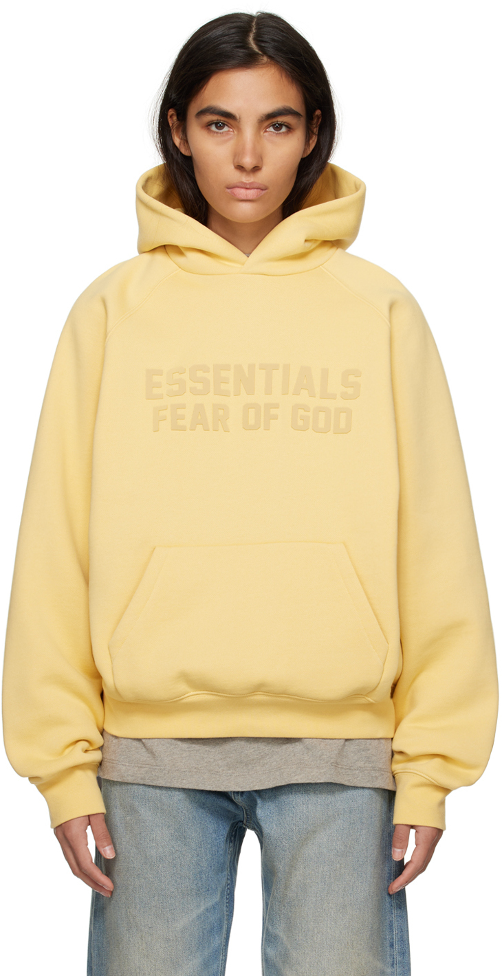 Essentials Yellow Raglan Hoodie Essentials