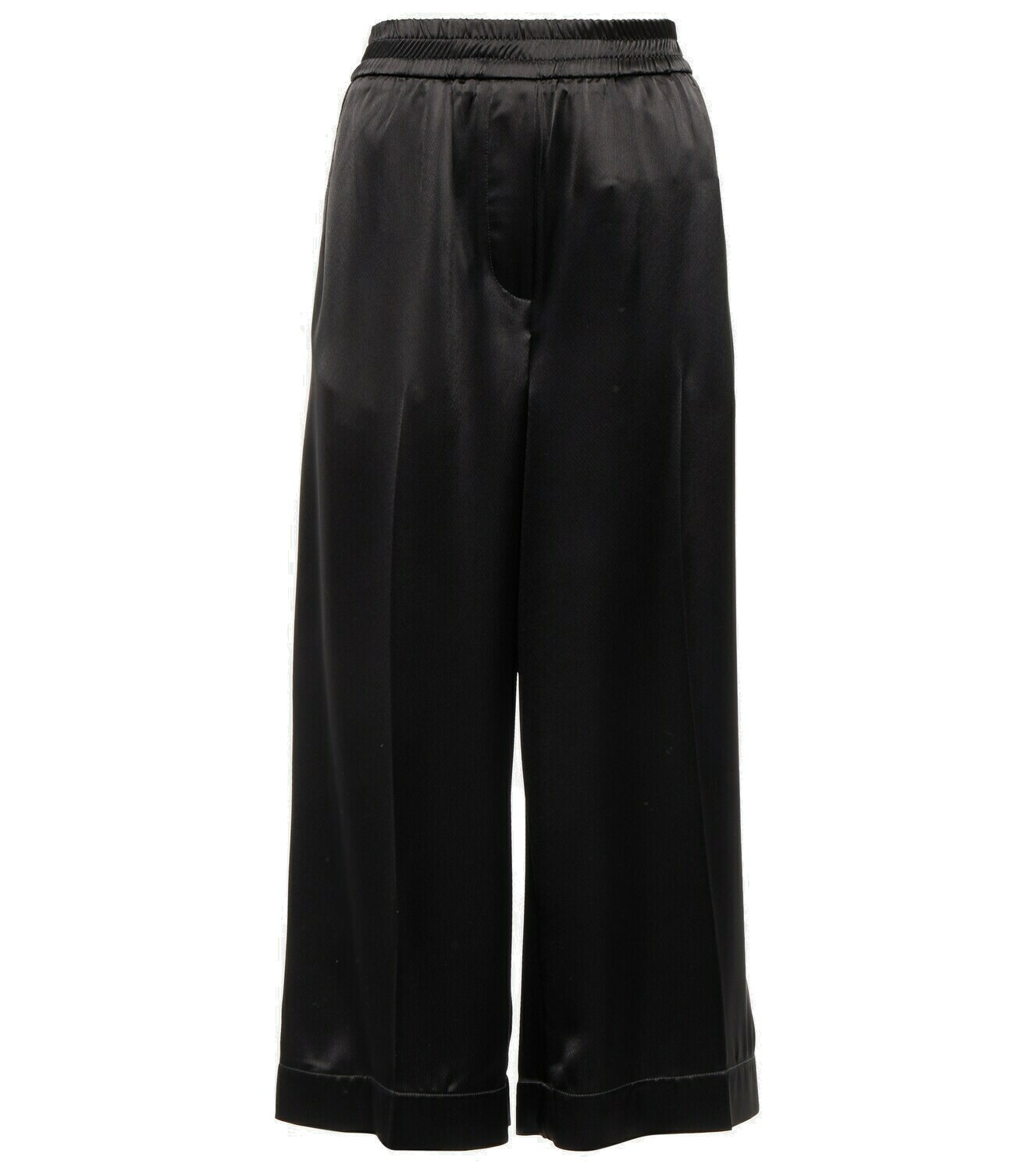 Loewe - High-rise satin culottes Loewe