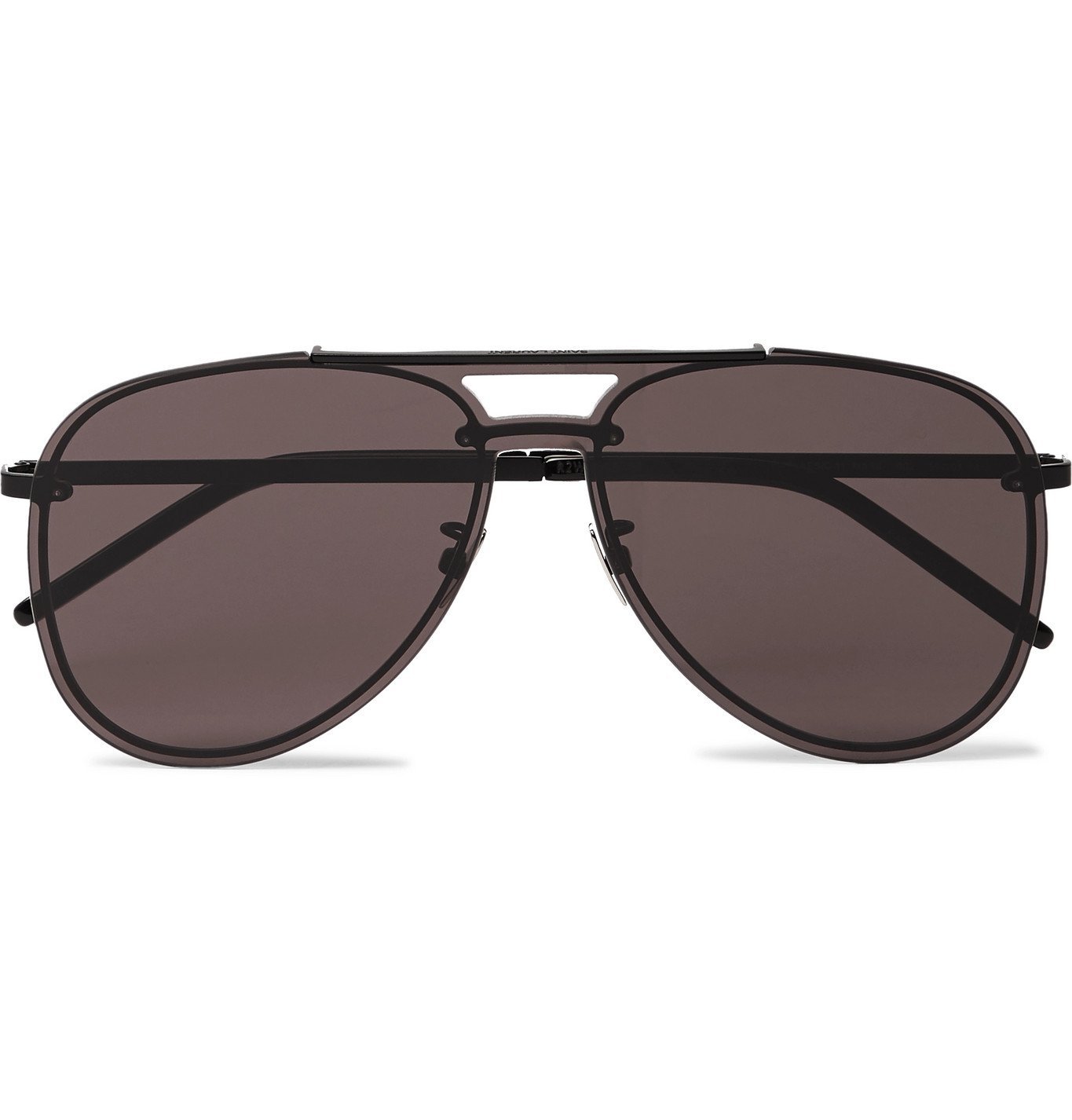 saint laurent aviator metal sunglasses