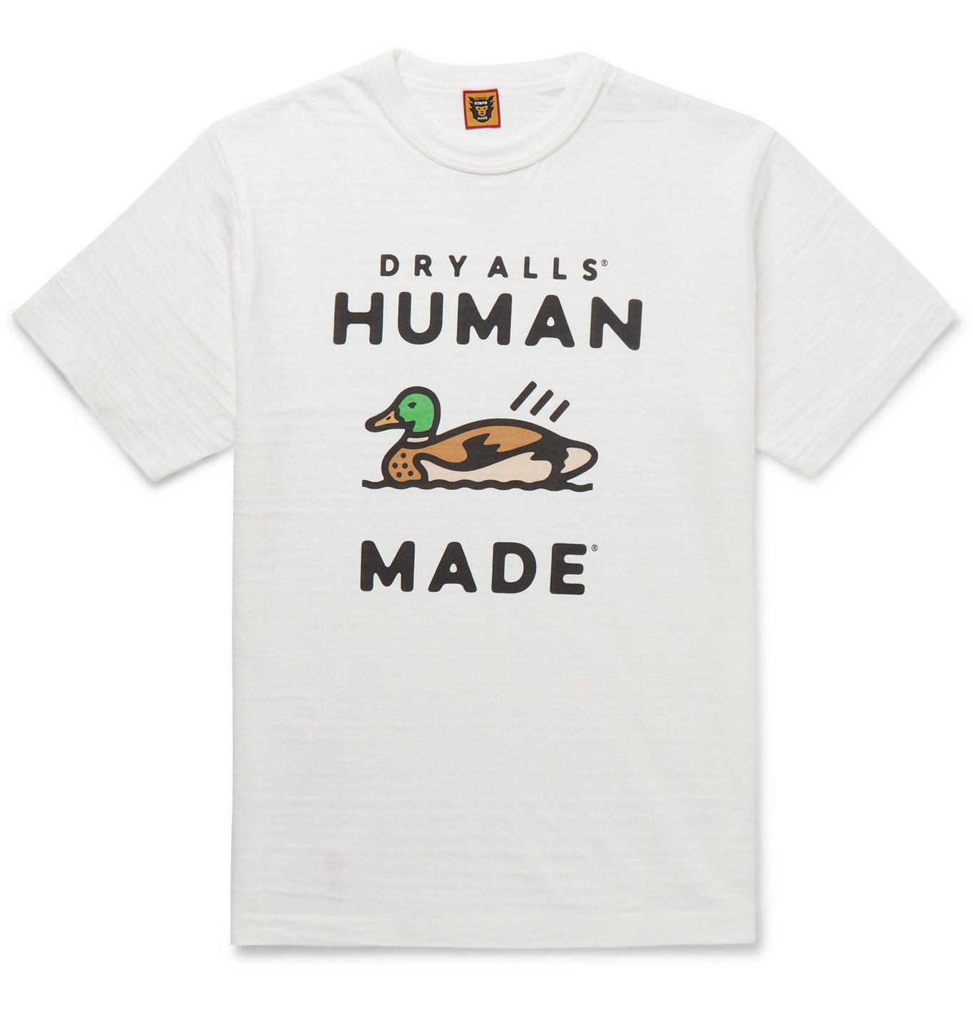 Human Made - Logo-Print Cotton-Jersey T-Shirt - Yellow Human Made
