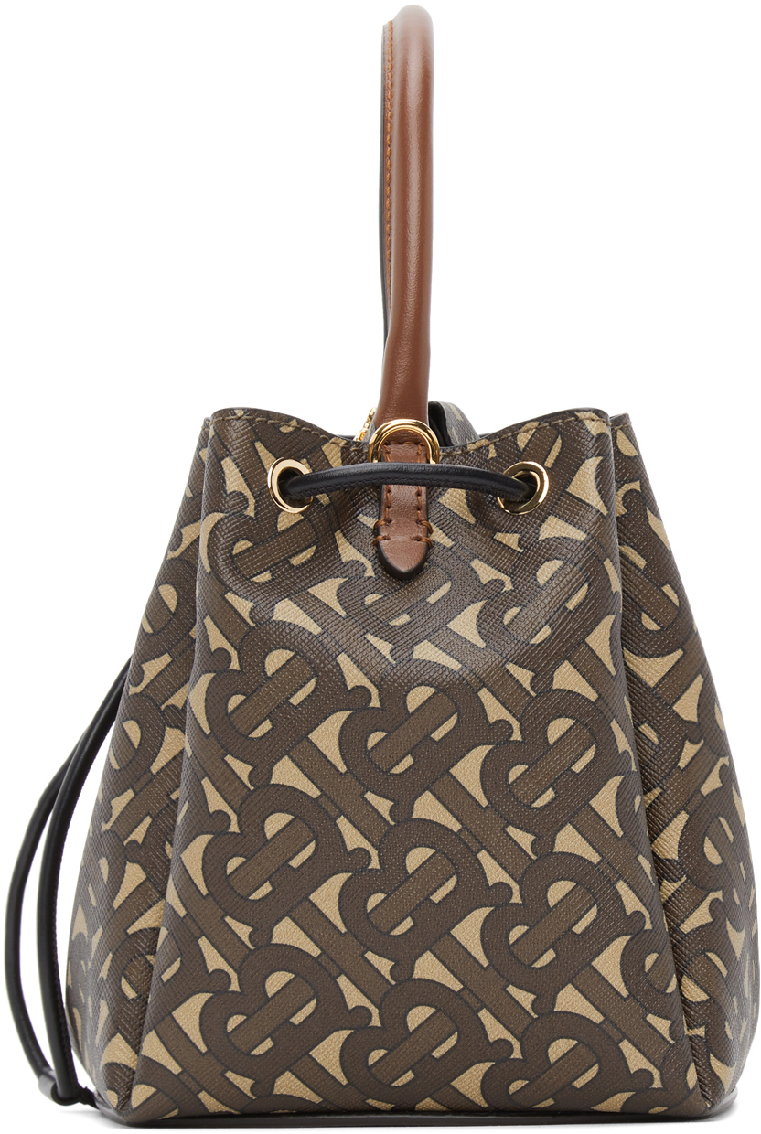 Burberry Brown TB Monogram Bucket Bag Burberry