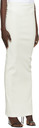 J6 Off-White Rib Long Skirt