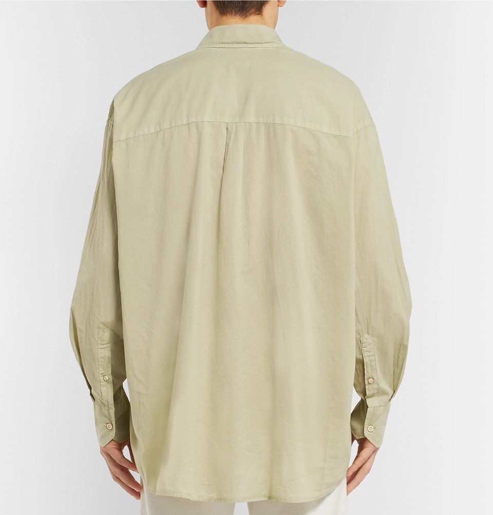 Our Legacy - Borrowed Oversized Button-Down Collar Garment-Dyed Cotton ...