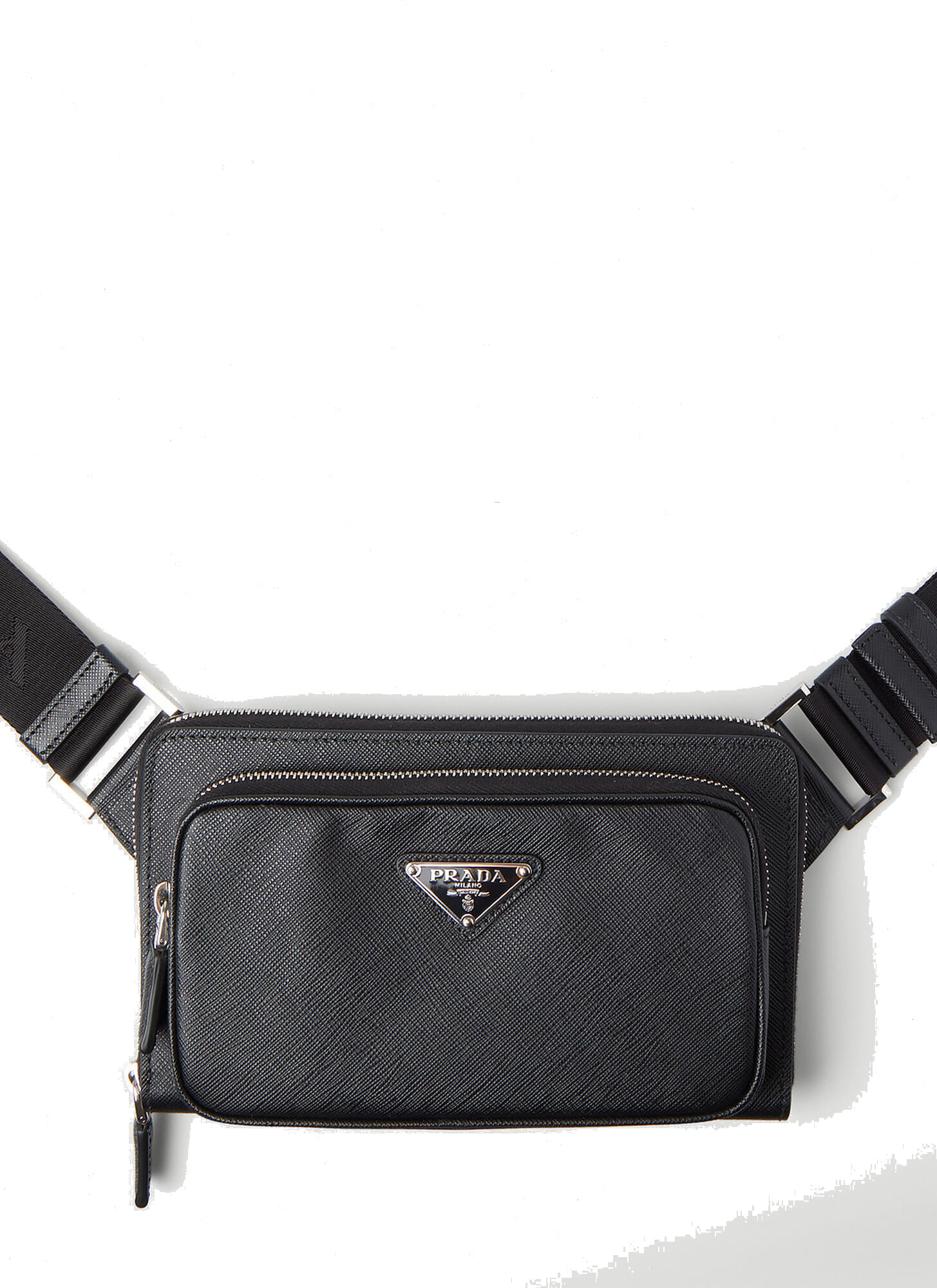 Photo: Logo Plaque Belt Bag in Black