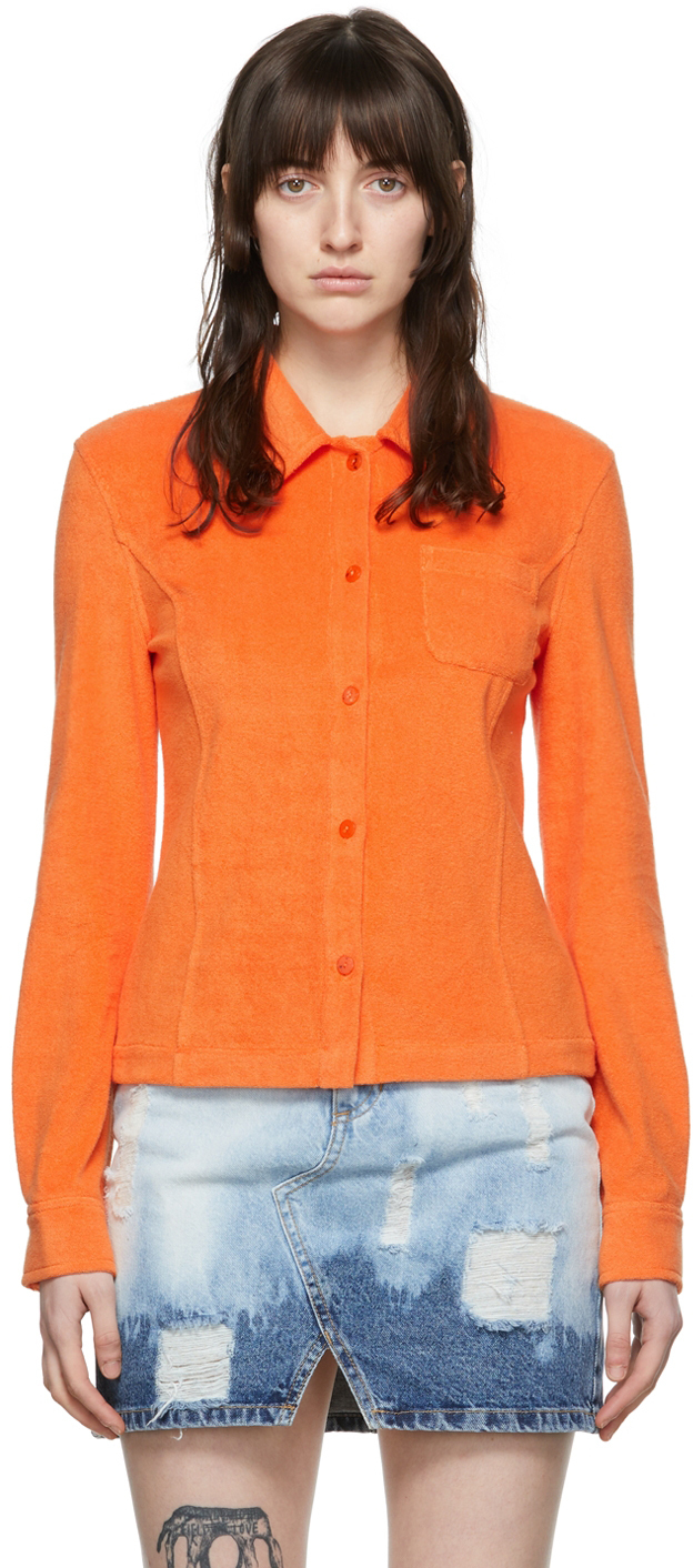 Photo: SJYP Orange Cotton Shirt