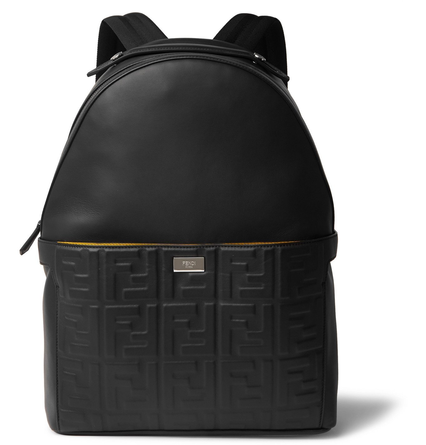 Fendi - Peekaboo Logo-Embossed Leather Backpack - Black Fendi