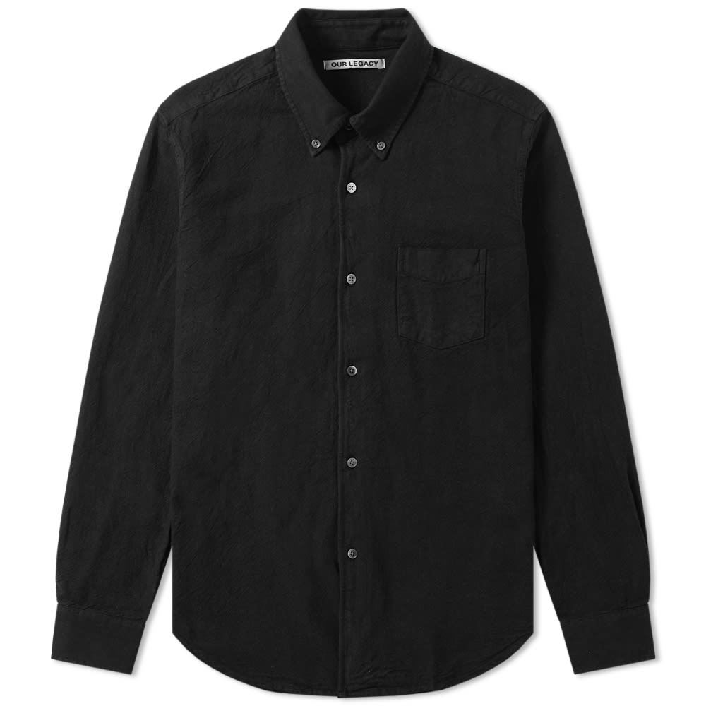 Our Legacy 1950s Shirt Heavy Black American Oxford Our Legacy