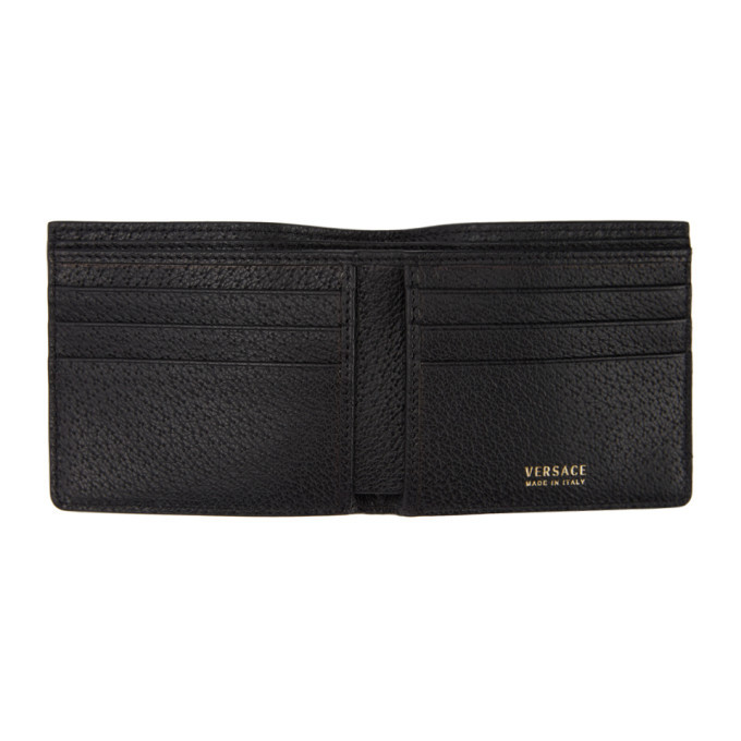 Versace Black Palazzo Bifold Wallet Versace