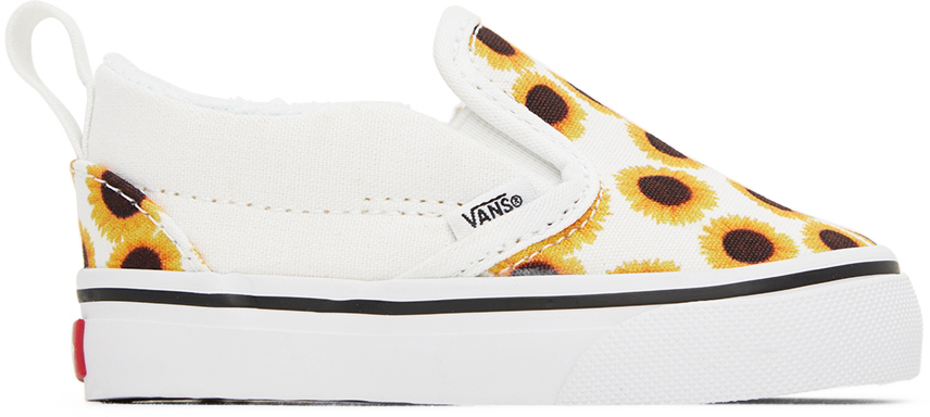 Photo: Vans Baby White Slip-On V Sneakers