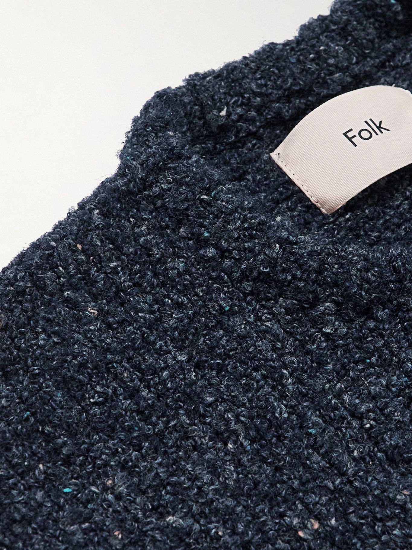 Folk - Seoul Knitted Sweater - Blue Folk