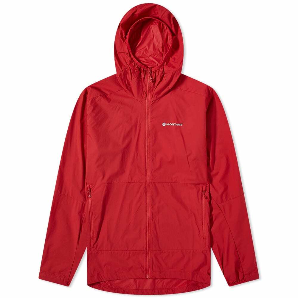 Montane Men's Featherlite Hooded Jacket in Acer Red Montane