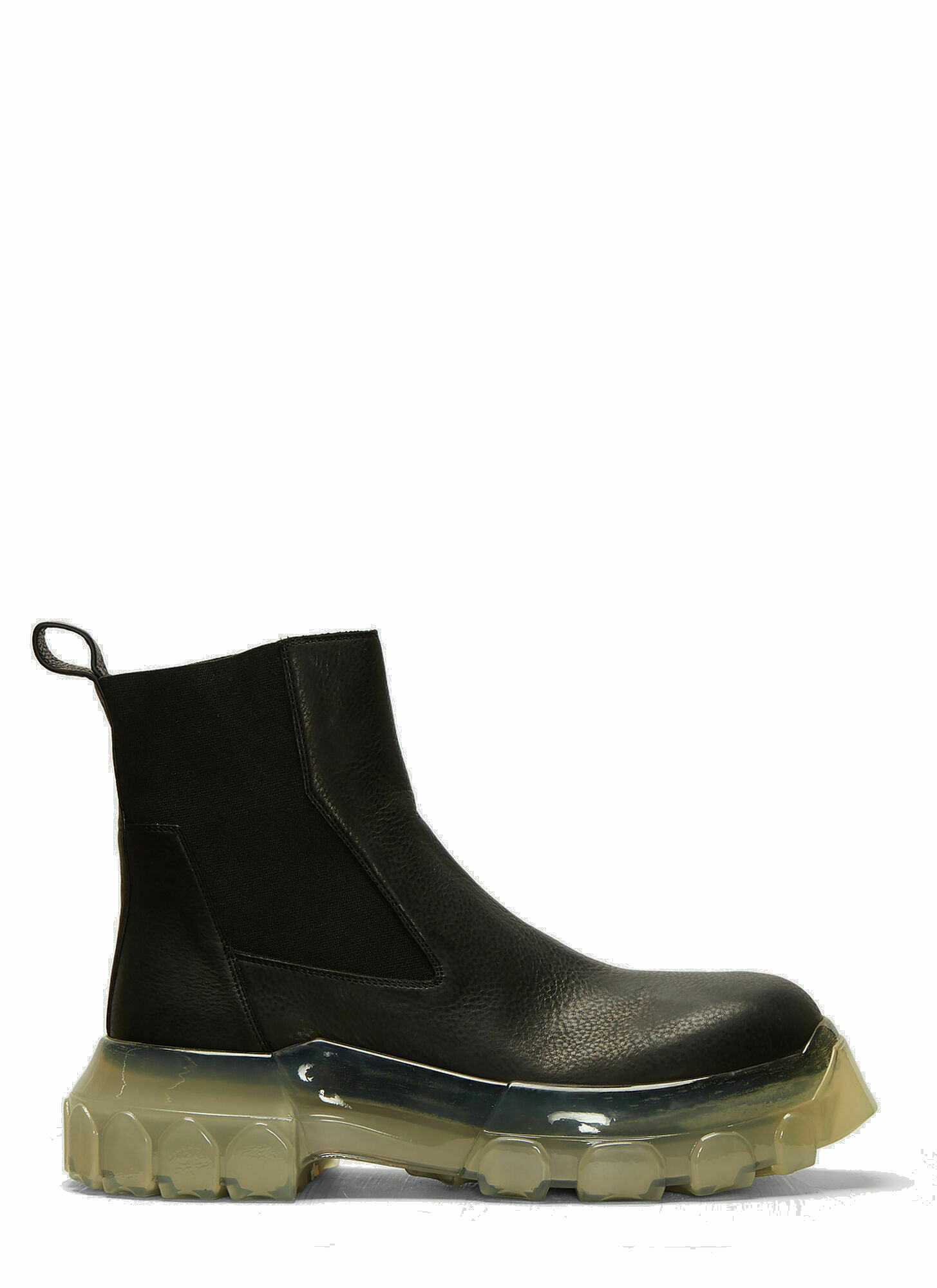 Bozo Tractor Beetle Boots in Black Rick Owens