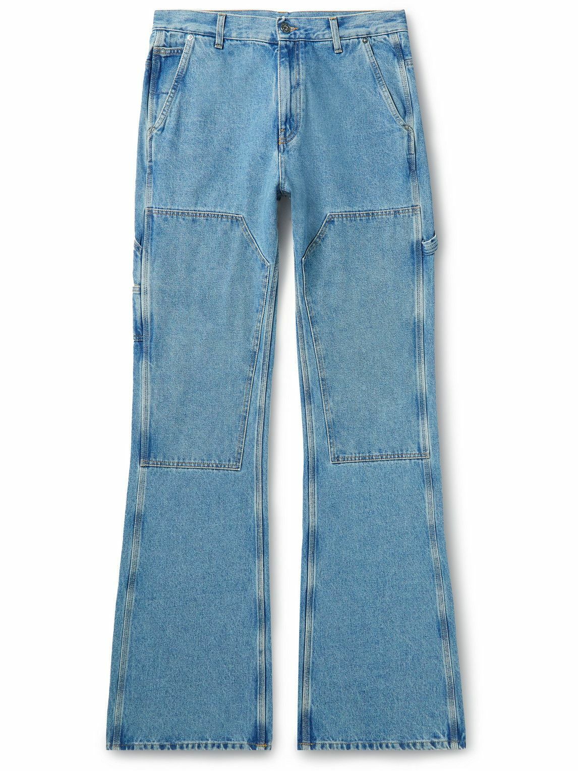 Off-White - Flared Panelled Jeans - Blue Off-White