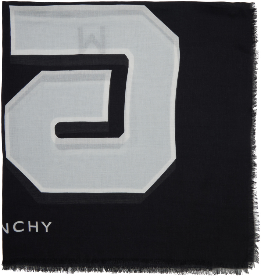 Photo: Givenchy Black & White 4G Scarf