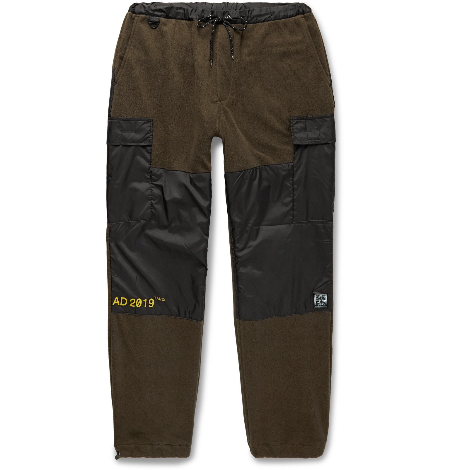 Slim-Fit Shell-Trimmed Fleece Cargo 