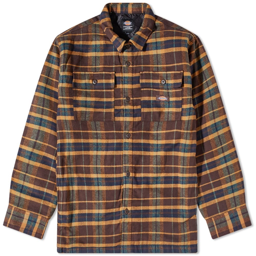 Dickies Men's Moulton Overshirt in Gingerbread Dickies Construct