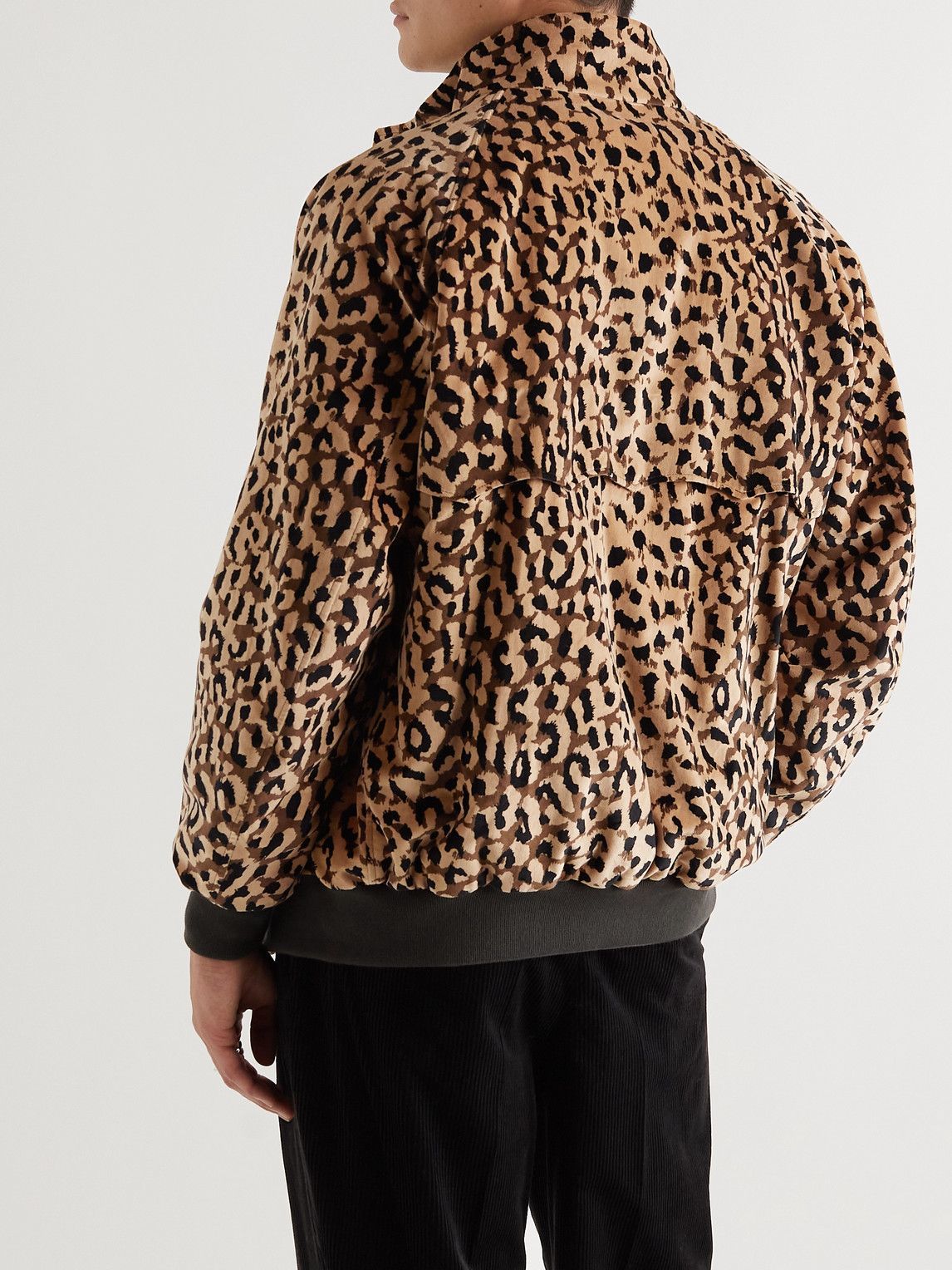 Baracuta - Wacko Maria Leopard-Print Brushed-Cotton Harrington Jacket ...