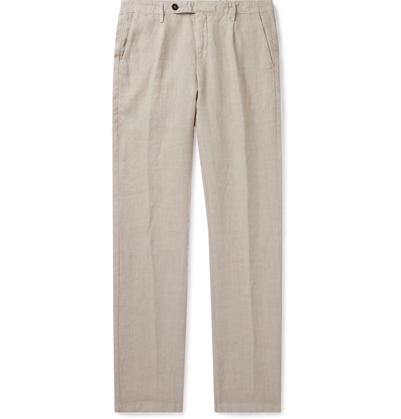 Massimo Alba - Pleated Linen Suit Trousers - Neutrals Massimo Alba