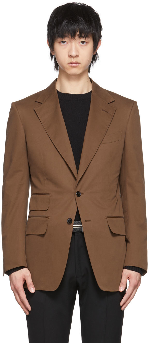 TOM FORD Brown Atticus Blazer TOM FORD