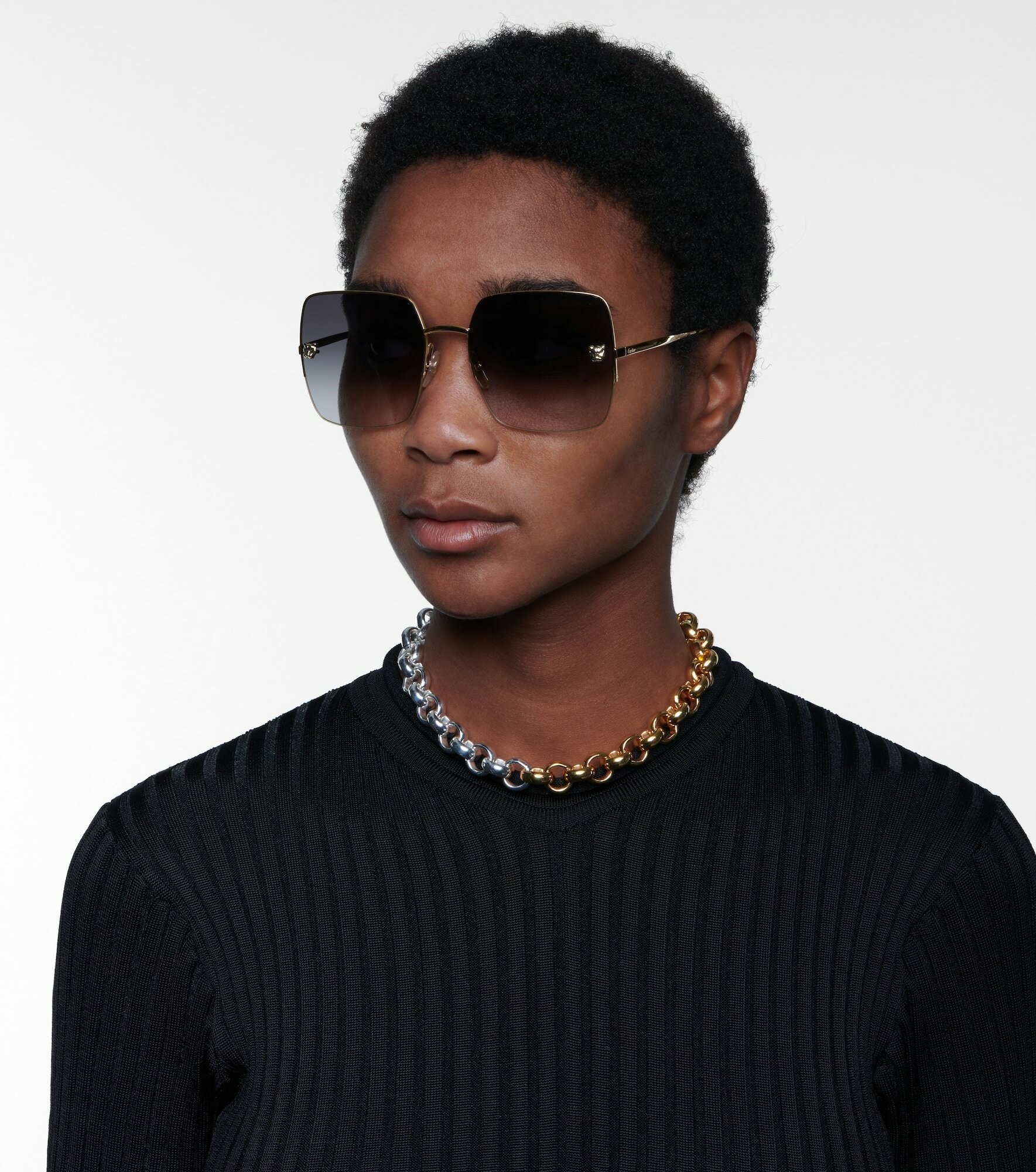 Cartier Eyewear Collection Panthère de Cartier square sunglasses Cartier