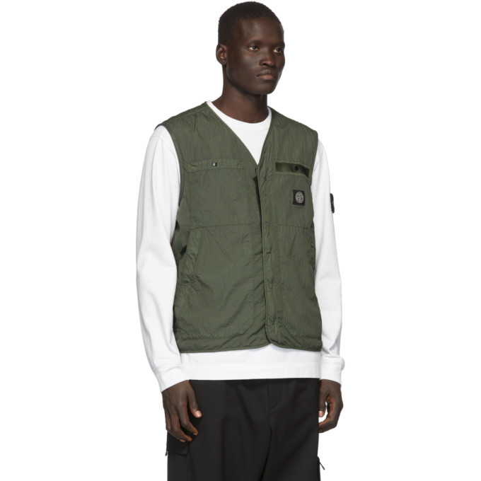 stone island seersucker gilet