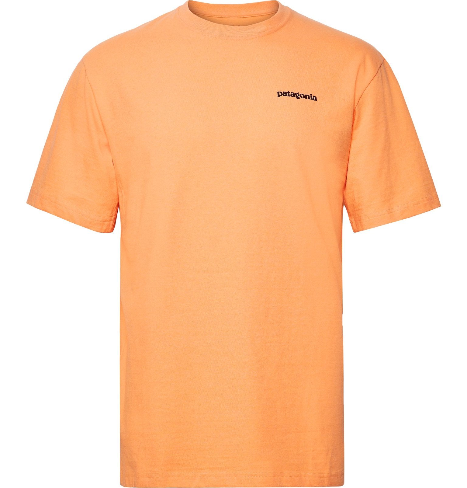 Tightly vehicle race Patagonia - P-6 Logo Responsibili-Tee Printed Cotton-Blend Jersey T-Shirt - Orange  Patagonia