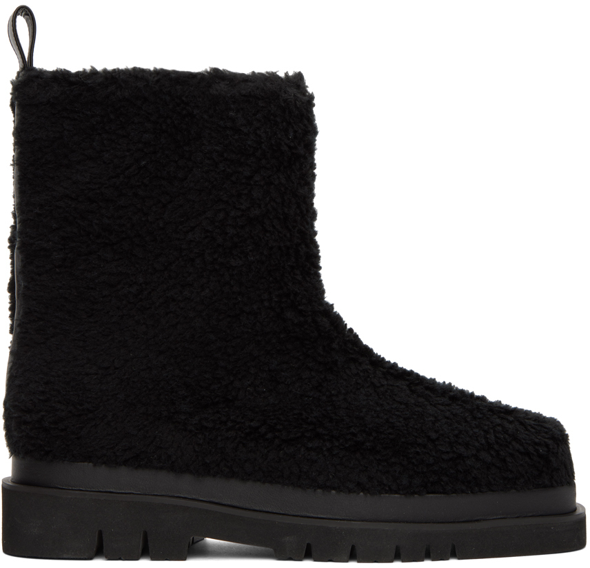 Recto Black Sherpa Alex Boots Recto