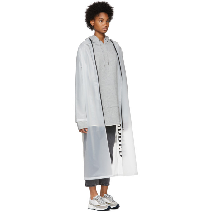 transparent hooded raincoat