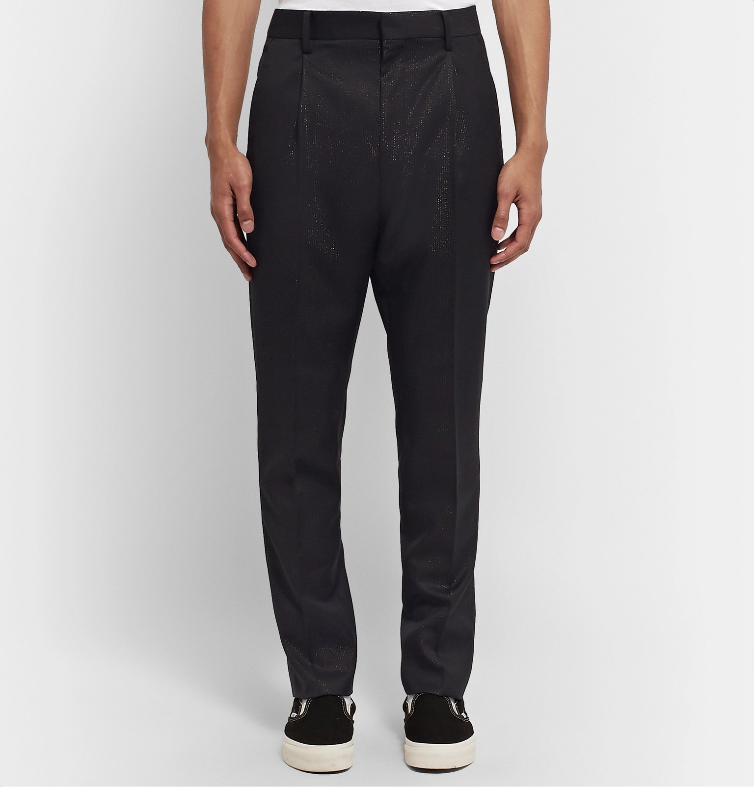 WACKO MARIA DORMEUIL PLEATED TROUSERS | labiela.com