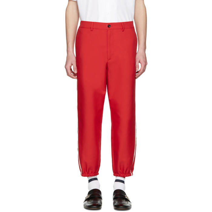 Gucci Red Vintage Trousers Gucci