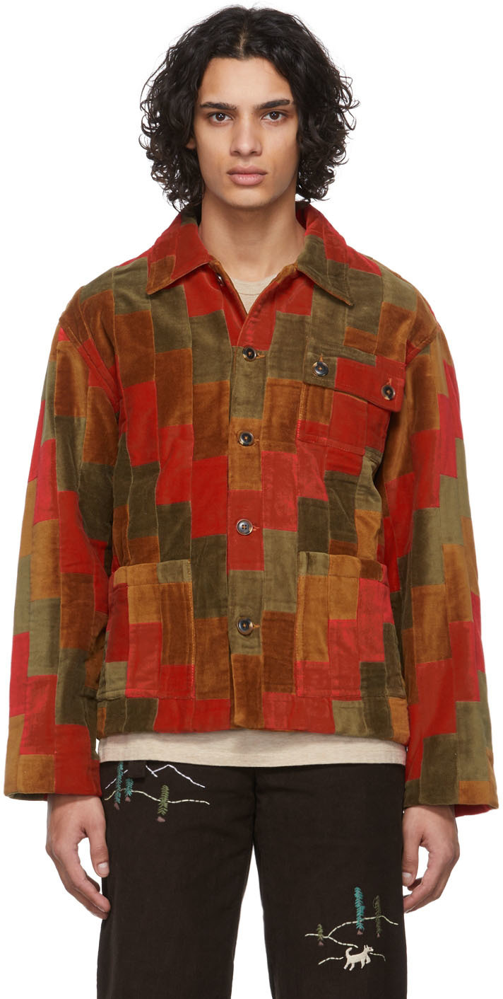 Photo: Bode Multicolor Hunting Brick Quilt Jacket