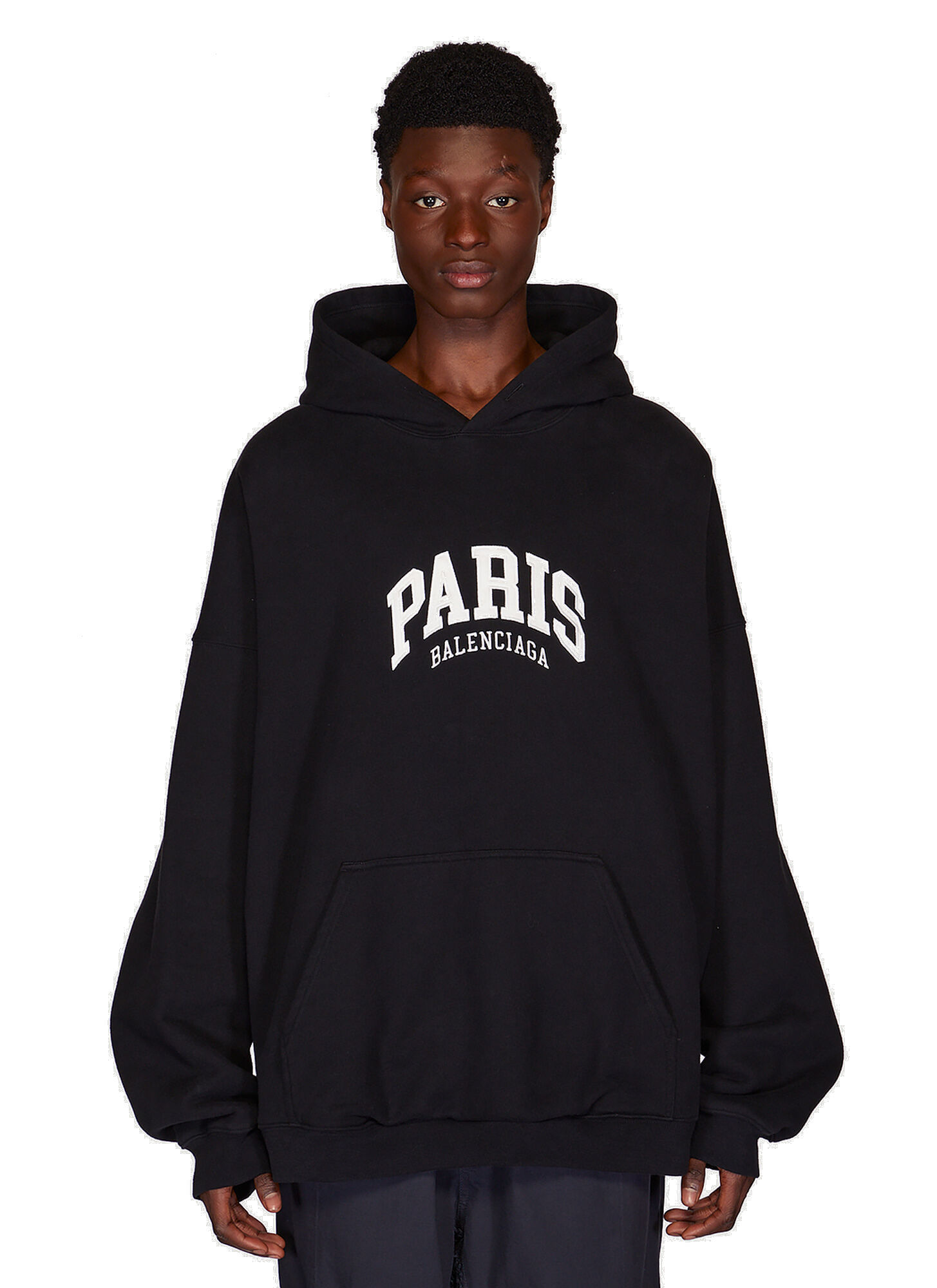 Wide Fit Hoodie in Black Balenciaga