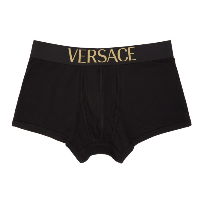 Versace Underwear Black Low-Rise Boxer Briefs Versace Underwear