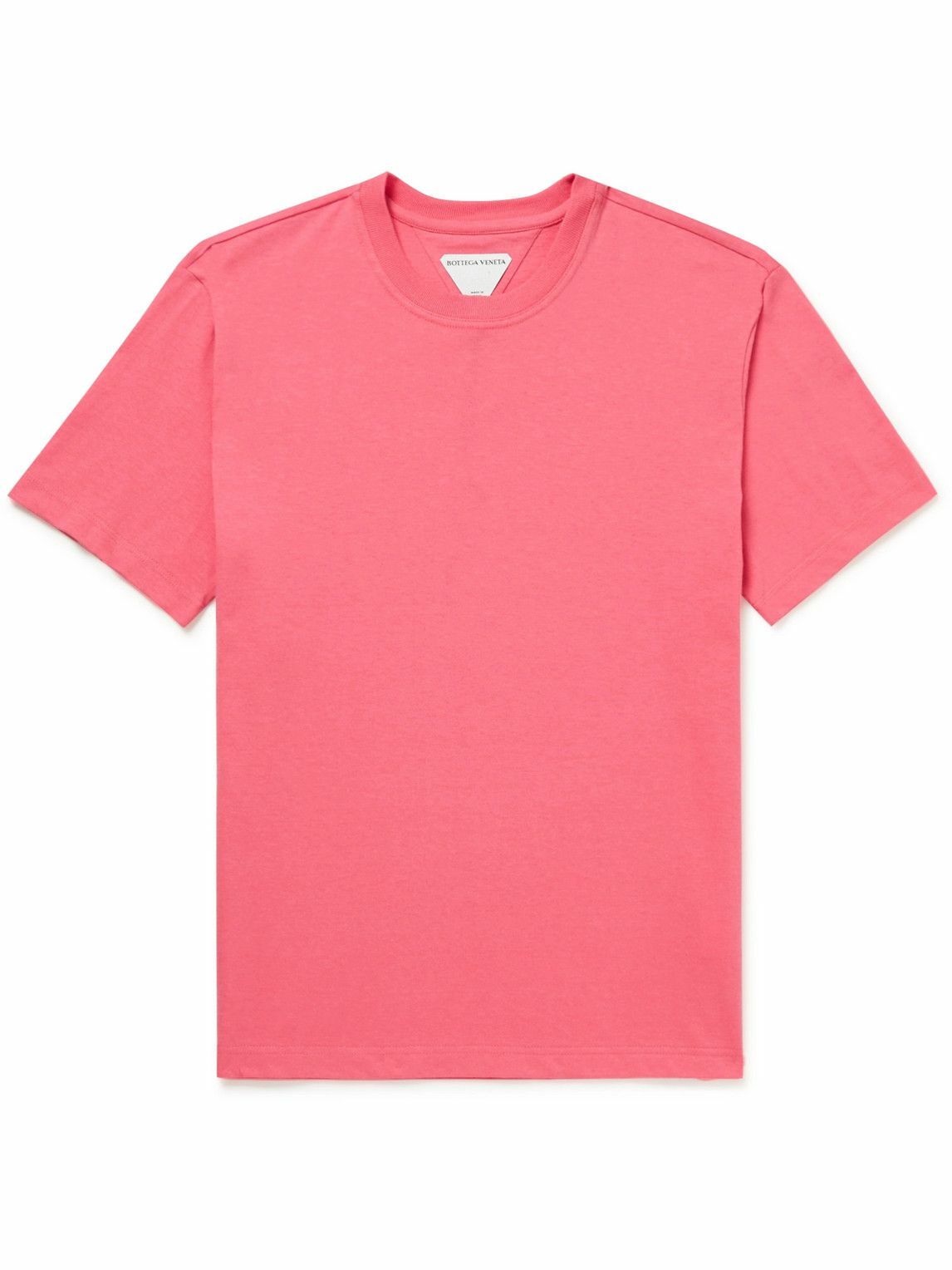 Photo: Bottega Veneta - Cotton-Jersey T-Shirt - Pink