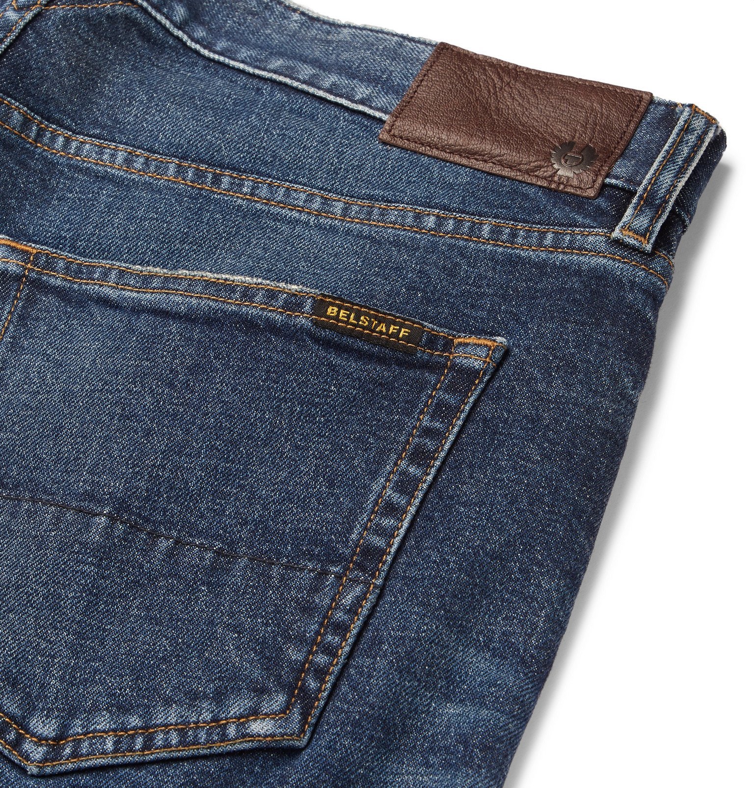 Belstaff Longton Slim Indigo Denim Stretch Cotton Jeans in Blue for Men Mens Clothing Jeans Slim jeans 