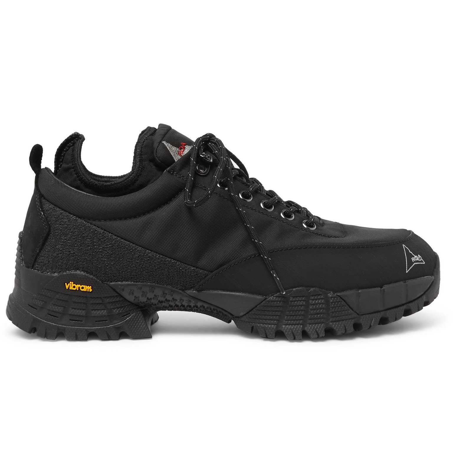 black hiking sneakers