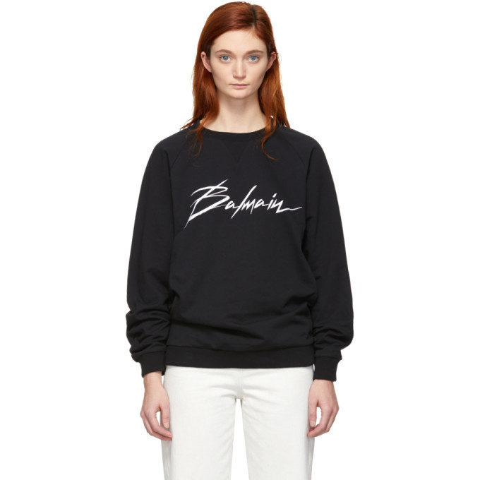 Balmain signature logo sweatshirt sale