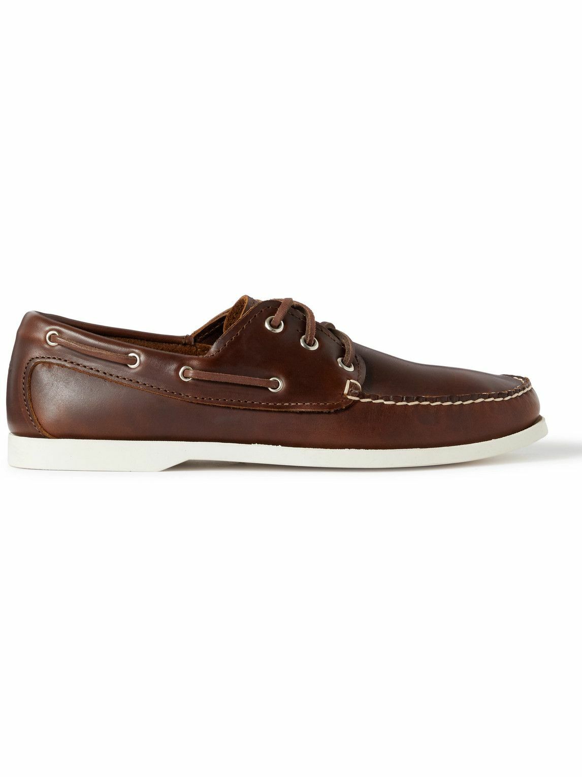 Leather Boat Shoes - Brown Quoddy